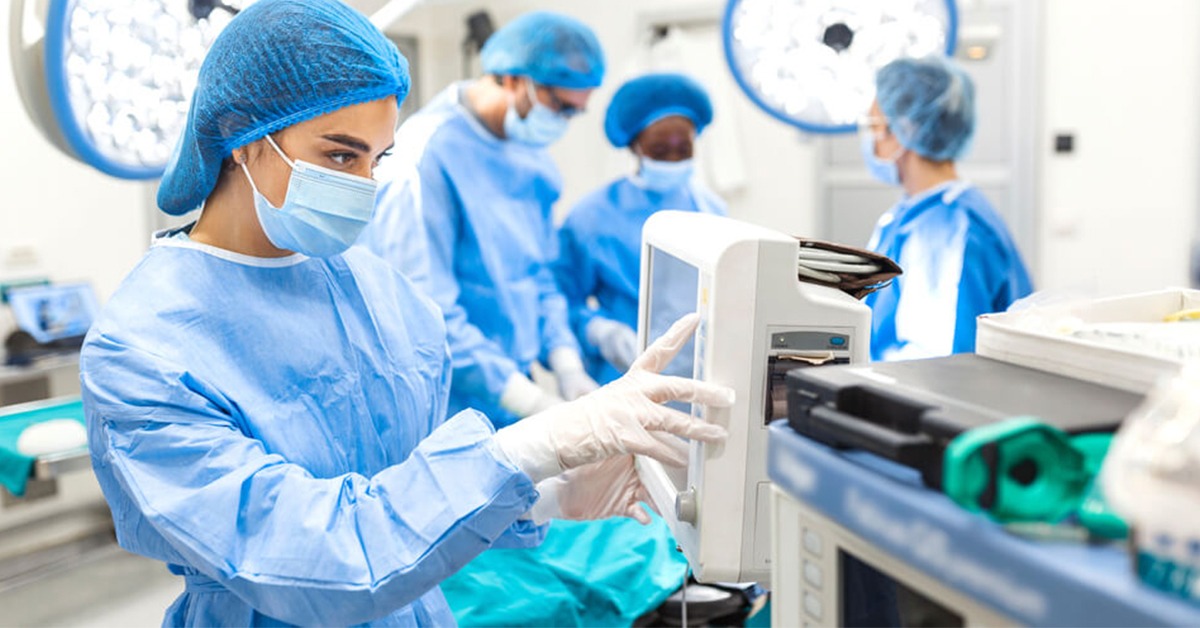Healthcare professionals and medical technology representing Dubai's expanding healthcare sector